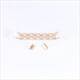 Elastic Belt With Decorative Gold Chain Buckle