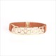 Elastic Belt With Decorative Gold Chain Buckle