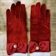 schwarze Samt-Retro-Handschuhe für Damen
