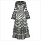 Damen Partykleid mit Mesh-Pagodenärmeln: Eleganz und Luxus