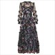 boho Chic: Printed Mesh Casual Spring Dress