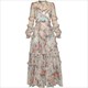 boho Chic: Printed Mesh Casual Spring Dress