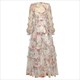 boho Chic: Printed Mesh Casual Spring Dress