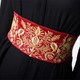 (Damen 72Cm Vintage-Stickgürtel: floraler Obi-Retro-Taillenbund)