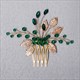 Grüne Strass-Haarschmuckstücke Für Hochzeit & Party