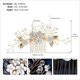 Elegant Crystal Floral Hair Adornments For Bridal Occasions