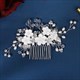 Elegant Crystal Floral Hair Adornments For Bridal Occasions