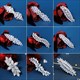 Leaf Hair Clips Bridal Wedding Headpiece Jewelry