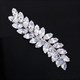 Leaf Hair Clips Bridal Wedding Headpiece Jewelry