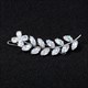 Leaf Hair Clips Bridal Wedding Headpiece Jewelry