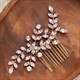 Zirconia Wedding Hair Combs For Bridal Elegance