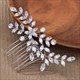 Zirconia Wedding Hair Combs For Bridal Elegance
