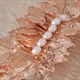 Floral Comb Wedding Bridal Hair Jewelry - Rose Gold, Gold, Silver
