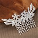 Rhinestone Bridal Headpiece With Tiaras And Hair Combs