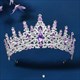 Baroque Rhinestone Crown For Bridal Hair