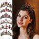 Regal Red Crystal Queen Tiara