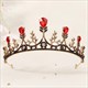 Regal Red Crystal Queen Tiara