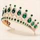Baroque Rhinestone Tiara Bridal Hair Jewelry Crown