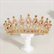 Baroque Rhinestone Tiara Bridal Hair Jewelry Crown