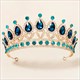 Baroque Rhinestone Tiara Bridal Hair Jewelry Crown
