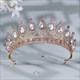 Baroque Rhinestone Tiara Bridal Hair Jewelry Crown