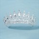 Baroque Rhinestone Tiara Bridal Hair Jewelry Crown