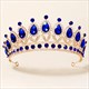 Baroque Rhinestone Tiara Bridal Hair Jewelry Crown