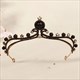 Black Tiara For Royal Occasions