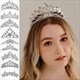 Cubic Wedding Crown With Sparkling Crystal Details