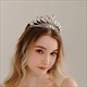 Cubic Wedding Crown With Sparkling Crystal Details