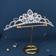 Cubic Wedding Crown With Sparkling Crystal Details