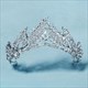 Cubic Wedding Crown With Sparkling Crystal Details
