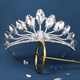 Cubic Wedding Crown With Sparkling Crystal Details