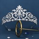 Cubic Wedding Crown With Sparkling Crystal Details