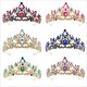 Black Baroque Rhinestone Bridal Tiara Crown