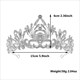 Black Baroque Rhinestone Bridal Tiara Crown