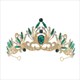Black Baroque Rhinestone Bridal Tiara Crown