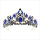 Black Baroque Rhinestone Bridal Tiara Crown