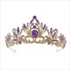 Black Baroque Rhinestone Bridal Tiara Crown