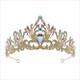 Black Baroque Rhinestone Bridal Tiara Crown