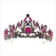 Black Baroque Rhinestone Bridal Tiara Crown